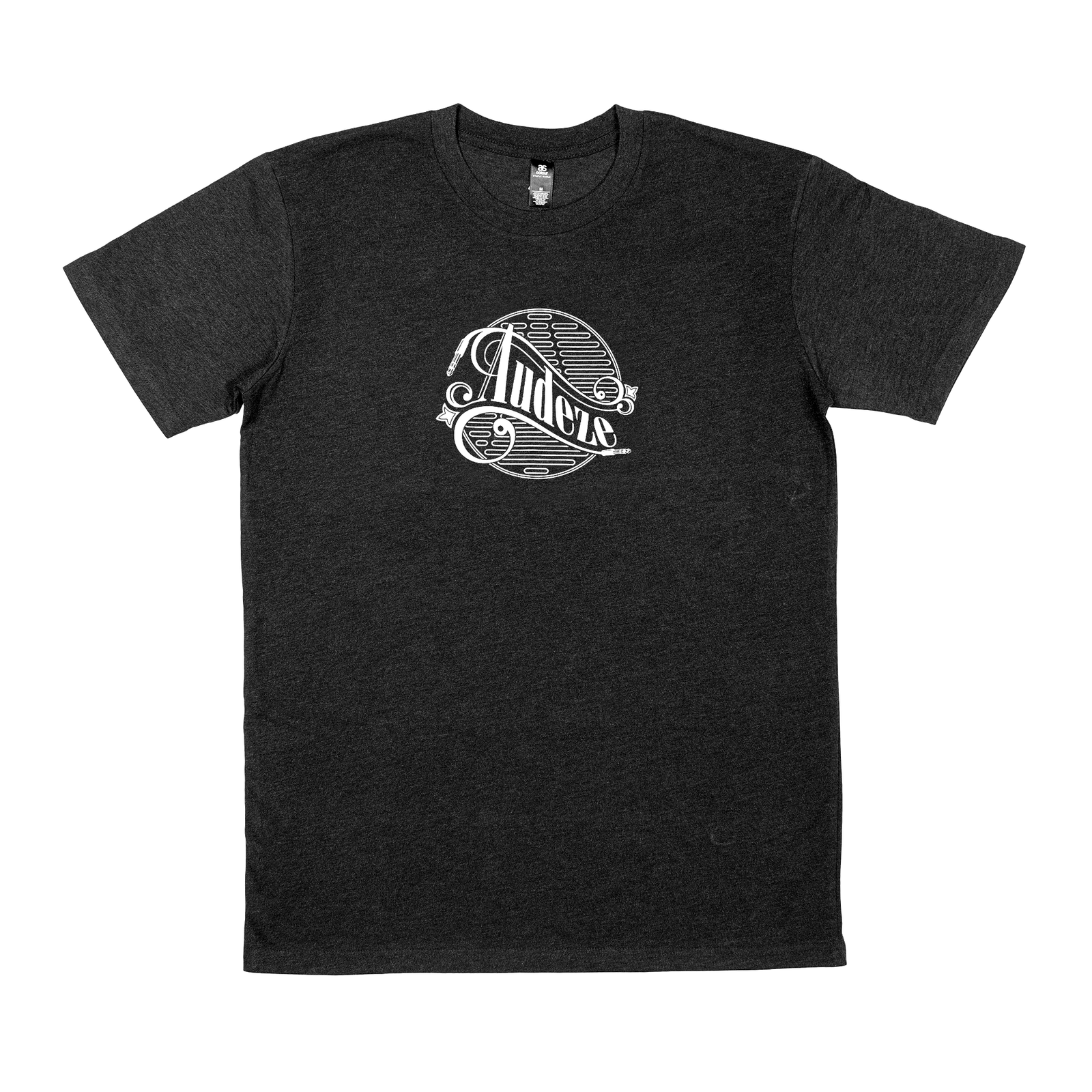 Black cotton t-shirt featuring a vintage-style white graphic logo for "Index." Casual and comfortable.